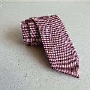 J. Crew Gingham Tie - Red and White, 100% Cotton